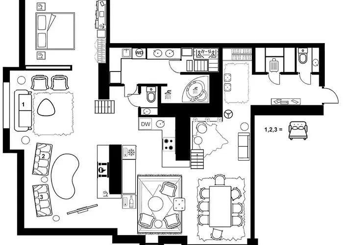 Apartmán Penthouse Loft With Jacuzzi And Sauna Helsinky